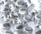 Preview: 50 Stück - Preciosa Pellet - crystal full silver