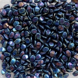 50 Stück- pinch beads- jet blue iris