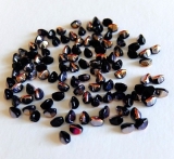 50 Stück - pinched beads - jet sliperit