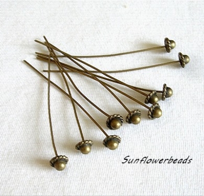 10 Headpins bronze